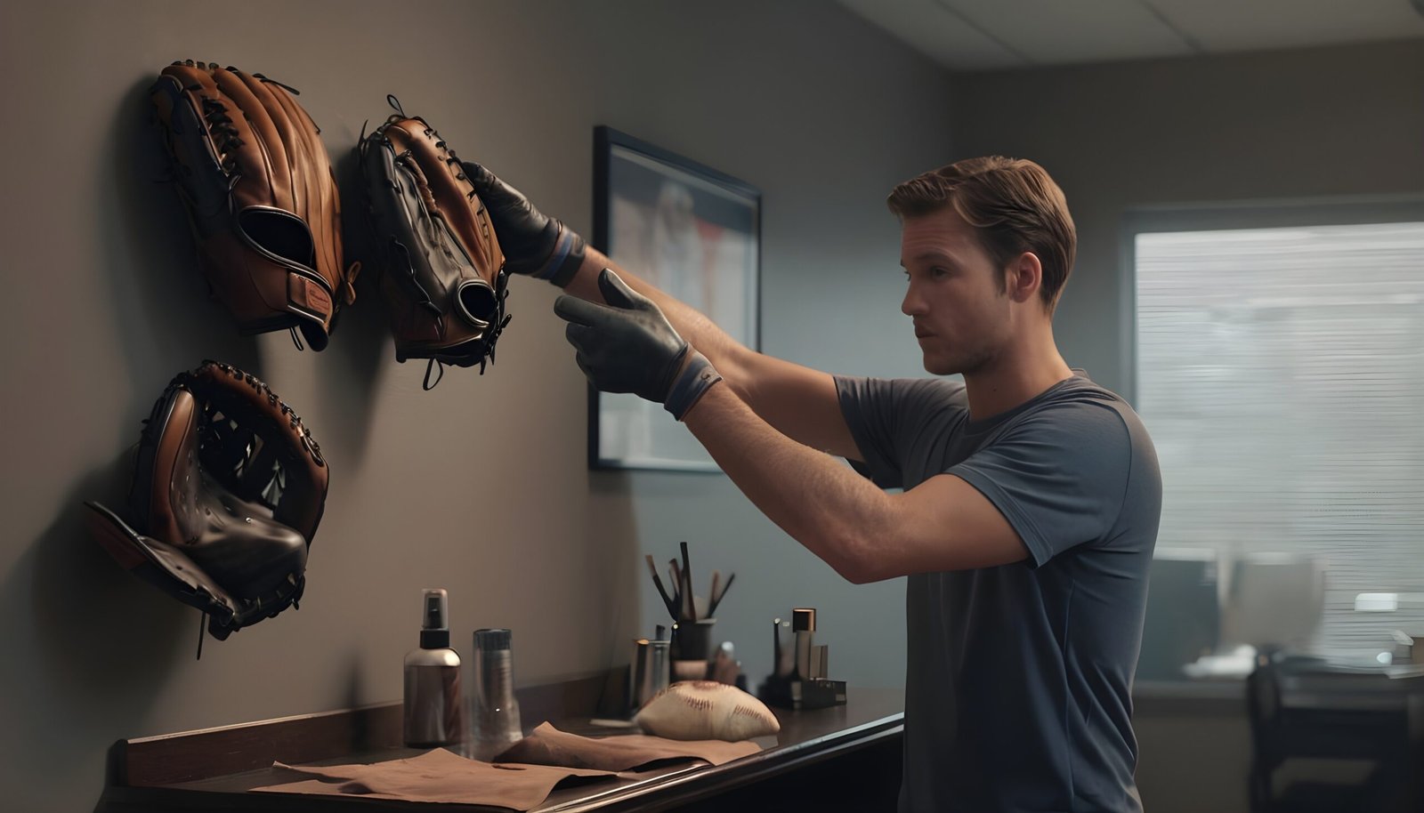 how to dry a baseball glove