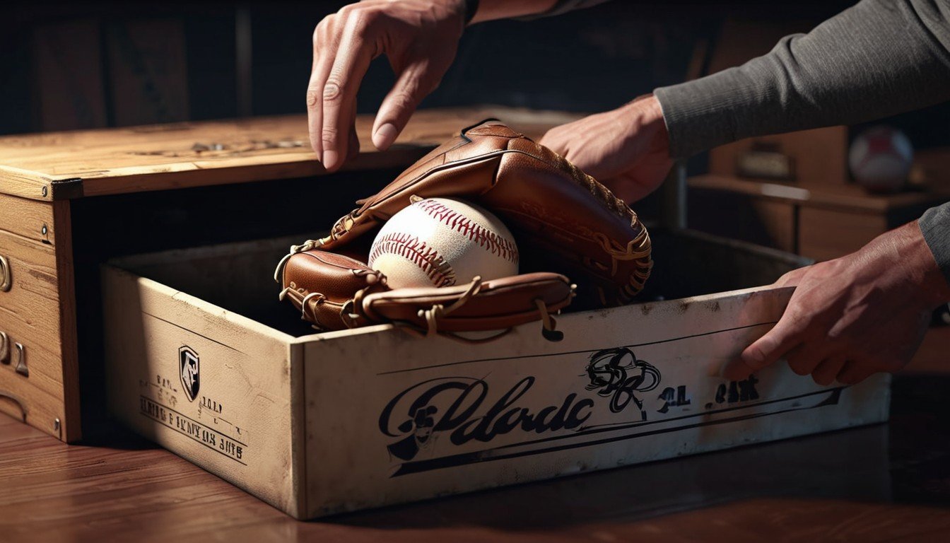 how to store a baseball glove